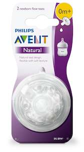 Baby Colic Reflux: Philips Avent Natural Teat Newborn 0 months + 2 Pack