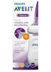 Baby Colic Reflux: Philips Avent Natural Bottle 330ml