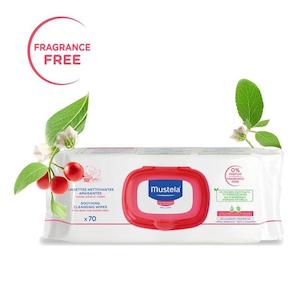 Baby Hair Body Wash: Mustela Soothing Cleansing Wipes