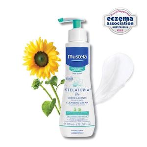 Baby Hair Body Wash: Mustela Stelatopia Cleansing Cream for Eczema Prone Skin 200ml