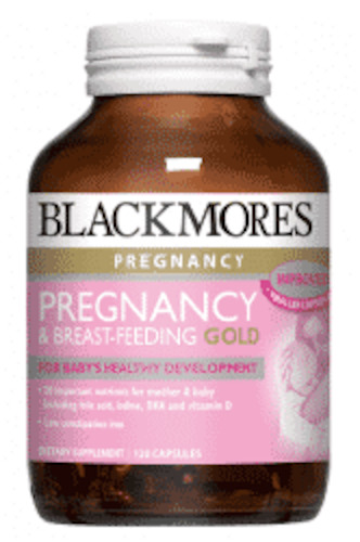 Baby Vitamins: Blackmores Pregnancy & Breast Feeding GOLD Capsules 180