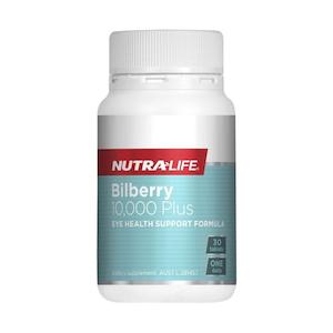 Bilberry: Nutra-Life Bilberry 10,000 Plus 30 tablets