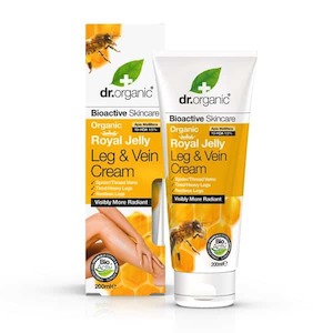 Body Moisturisers Creams: Dr.Organic Royal Jelly Leg & Vein Cream 200ml