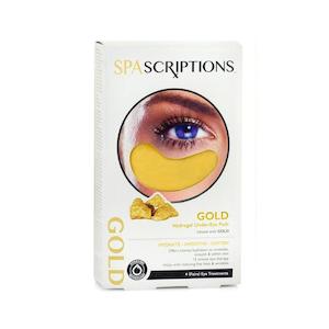 Eye Creams: SpaScriptions Hydrogel Under Eye Mask Gold 4 Treatments