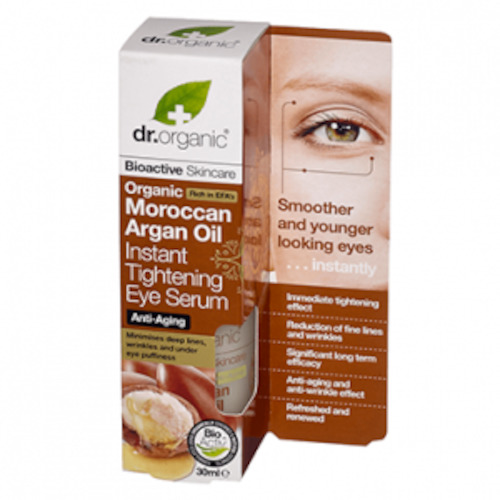 Eye Creams: Dr.Organic Moroccan Argan Oil Instant Tightening Eye Serum 30ml
