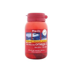 Pro-life Omega 3 Reflux Free 100 Soft Gel Capsules