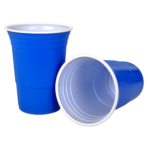 Blue Cups 50pk Kiwipong Suppliers NZ