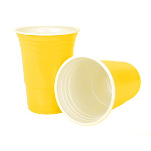 Products: Yellow Cups Kiwipong Suppliers NZ