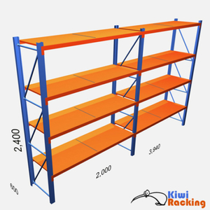 Products: 300kg Shelving 2.5 x 2 x .6 – Upright