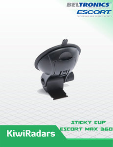 Suction Cup Mount Passport Max Kiwi Radars