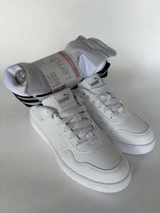 PUMA Court Classy Women’s Sneakers US7 – White + 8 Pairs of Socks