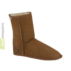 Sheepskin Slippers: Soft Sole Indoor Mid Calf Sheepskin Boots