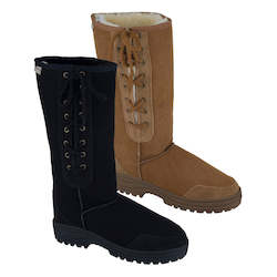 Sheepskin Boots: Ultimate Side Laced Tall Sheepskin Boot