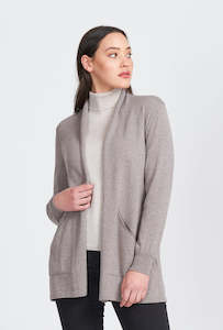 Merino Wool Open Front Cardigan