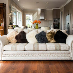 Sheepskin Accessories: Sheepskin Pillow/Cushion Cover 35cm