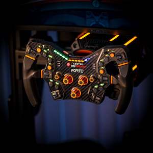 Accessories: Asetek Simsports Forte Steering Wheel Orange Buttons add-on