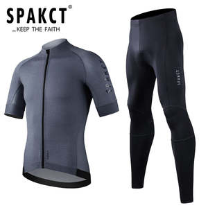 Mens: SPAKCT Men Cycling Jersey Pants Set Summer Gel Pad Breathable Ropa Ciclismo