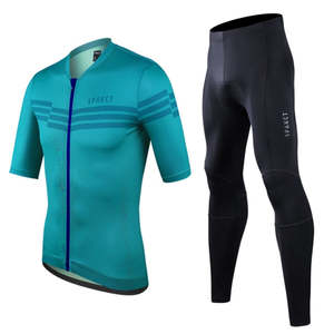 SPAKCT Men Cycling Jersey Pants Set Summer Gel Pad Breathable Ropa Ciclismo