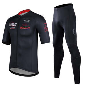 SPAKCT Men Cycling Jersey Pants Set Summer Gel Pad Breathable Ropa Ciclismo