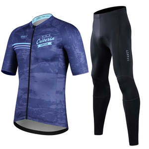 SPAKCT Men Cycling Jersey Pants Set Summer Gel Pad Breathable Ropa Ciclismo