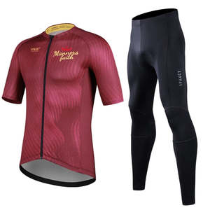 SPAKCT Men Cycling Jersey Pants Set Summer Gel Pad Breathable Ropa Ciclismo