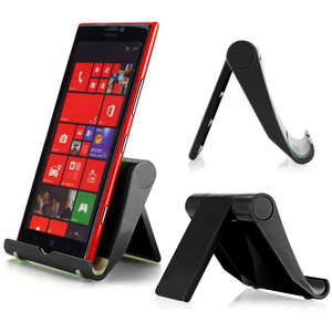 Mobiles: Universal Desk Phone Holder Stand Foldable Mobile Desktop Mount Support For Smartphone Tablet