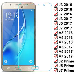 Mobiles: 9D Protective Glass For Samsung Galaxy S7 A3 A5 A7 J3 J5 J7 2016 2017 J2 J4 J7 Core J5 Prime Tempered Screen Protector Glass