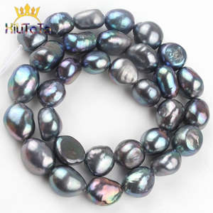 Jewelry: 10-11mm Natural Irregular Pearls Beads White Black Pearls Loose Beads For Jewelry Making DIY Bracelet Ear Studs Accessories 15''