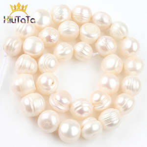 12-13mm AAA Natural Freshwater Pearl Round Beads Genuine White Pearls Beads For &hellip;