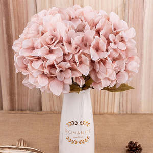 artificial flowers hydrangea branch home wedding decor autum silk plastic flower&hellip;