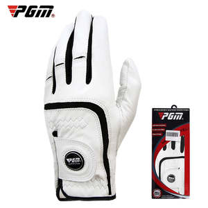 PGM Men Golf Gloves Full Kid Cape Genuine Leather Sport Hand Glove Wear Single L&hellip;
