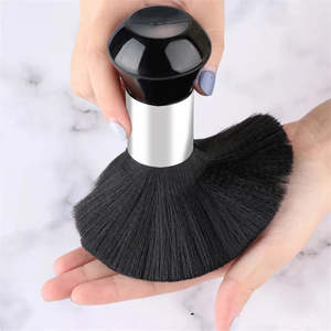 Health Beauty: Hairdressing Soft Brush Black Hairdressing Sweeping Neck Hair Cleaning Duster Hair Cutting Brush Barbershop Hair Cut Brush Tools
