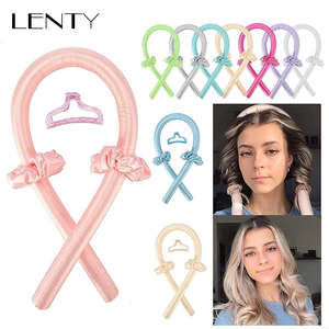 Heatless Curling Rod Headband No Heat Silk Curls Ribbon Hair Rollers Sleeping So&hellip;