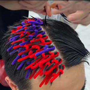 Health Beauty: 20Pcs/Set Hair root cold perm Professional Fireworks curly hair Curly Hair Dirty Braid Comb Perm Style Comb Twisted Tool