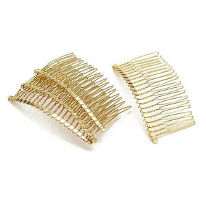 10Pcs 20 Teeth DIY Metal Hair Comb Claw Hairpins for Wedding Jewelry Making Find&hellip;