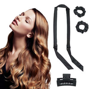 Heatless Curling Rod Headband No Heat Ribbon Hair Rollers Silk Curls Lazy Hair C&hellip;