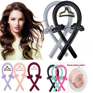Heatless Curling Rod Headband No Heat Silk Curls Ribbon Hair Rollers Sleeping So&hellip;