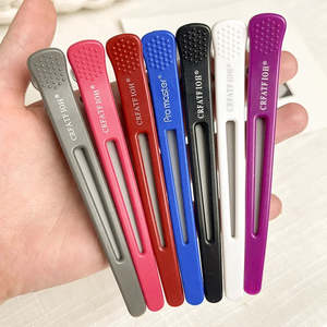 6Pcs Professional Hairdressing Salon Hairpins Black Plastic Single Prong DIY All&hellip;