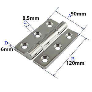 Heavy Duty Stainless steel Bearing Butt Hinge Boat Hinges for Home Door Accessor&hellip;