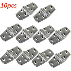 10PCS High Quality Stainless Steel 316 Boat Strap Hinge 6 Holes Deck Door Hatch &hellip;