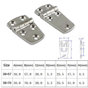 57x38mm 70x38mm Stainless Steel 316 Silver Door Butt Hinge Cabinet Drawer Boxes &hellip;