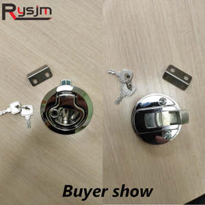 2PCS Stainless Steel Flush Mount Hatchs Flush Pull Latch Marine Lock Boat Deck H&hellip;