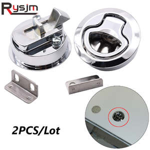 Motors: RV Car Flush Pull Slam Latch Hatchs Marine Boat Stainless Steel Deck Hatches Locking Locker Lift Slam Latch for RV Yacht Boat