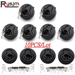 Boat Accessories Marine 10PCS Black Round Flush Mount Hatch Slam Latch Hatch 2in&hellip;