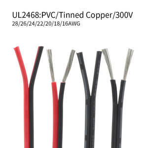 5M UL2468 Electric Copper Wire 2Pins PVC Insulated 28 26 24 22 20 18 16AWG Doubl&hellip;