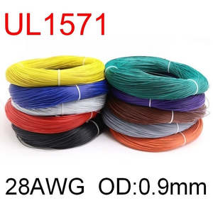 5M UL1571 28AWG PVC Electronic Wire OD 0.9mm Flexible Cable Insulated Tin-plated&hellip;