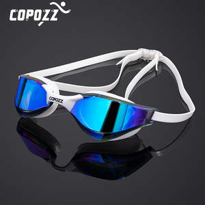 Swimwear: COPOZZ Professional Waterproof Clear Double Anti-fog Swim Glasses