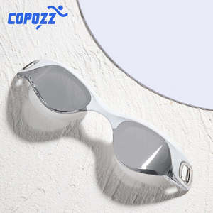COPOZZ Professional Waterproof Clear Double Anti-fog Swim Glasses