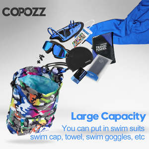 Swimwear: COPOZZ Backpack Large Combo Wet Dry Separation Swimming Waterproof