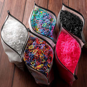 2000pcs Girls Hair Accessories gift Nylon Rubber Band Elastic Hair Bands